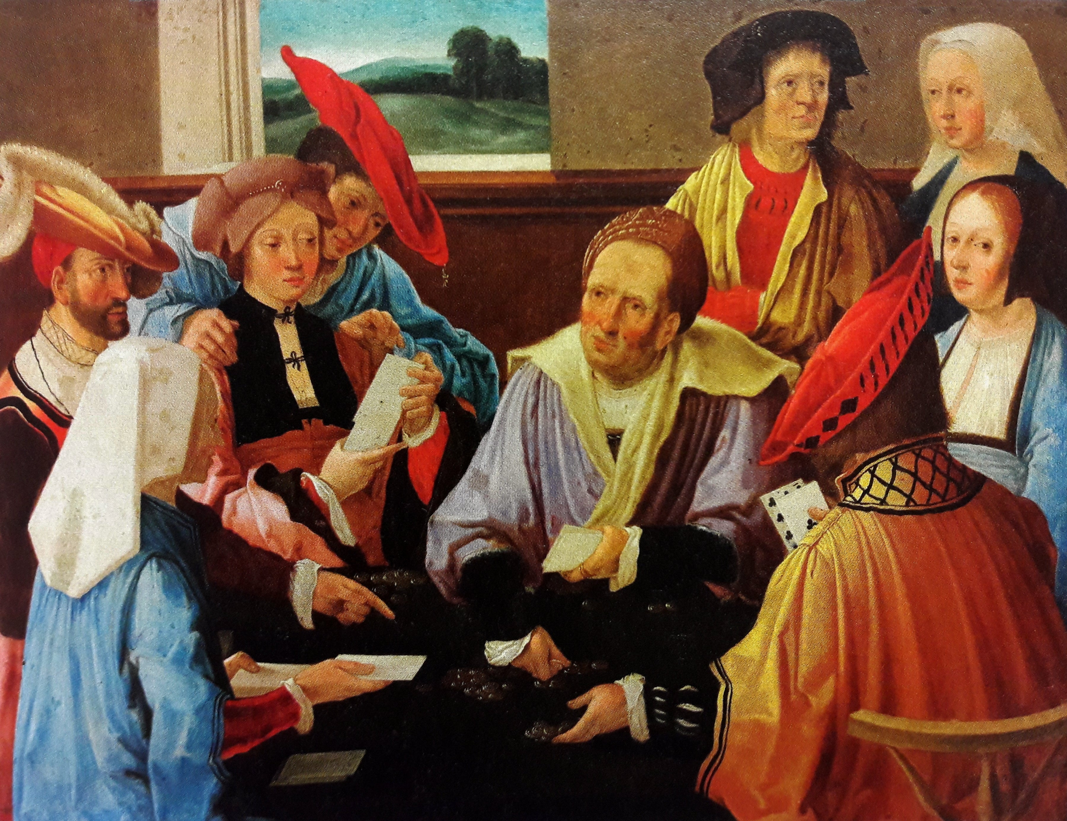 Les joueurs de cartes. - Lucas van Leyden