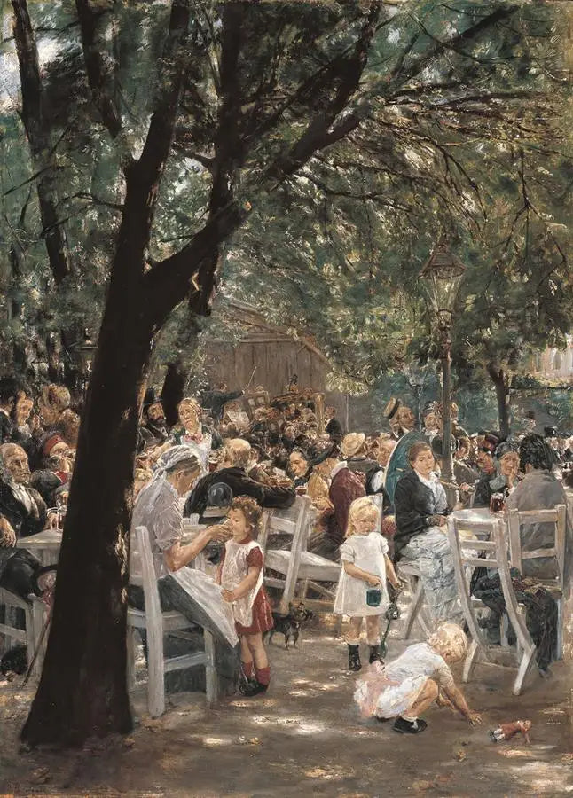 Biergarten i München - Max Liebermann