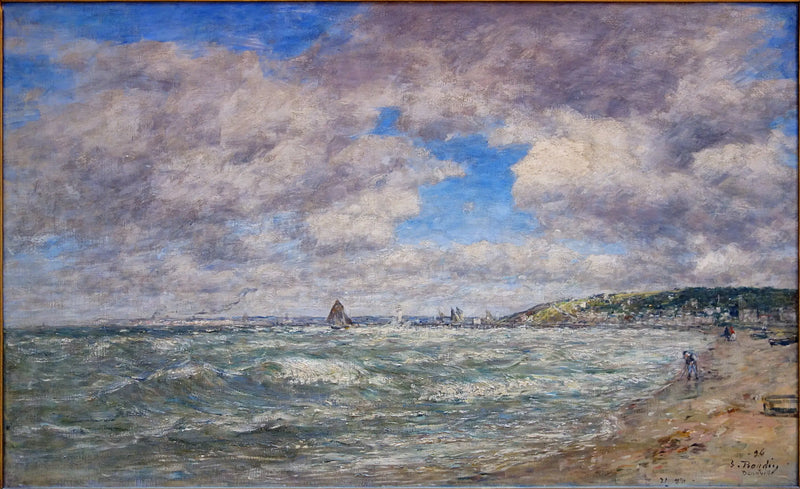 Deauville-stranden - Eugène Boudin