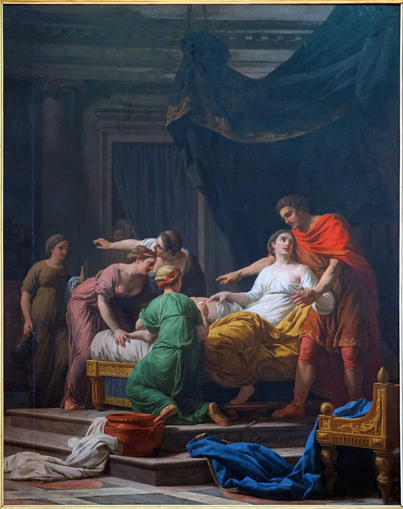 Porcias hängivenhet, Junius Brutus fru - Nicolas-Bernard Lépicie