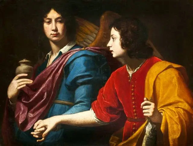Tobie och ärkeängeln Raphael. - Lorenzo Lippi