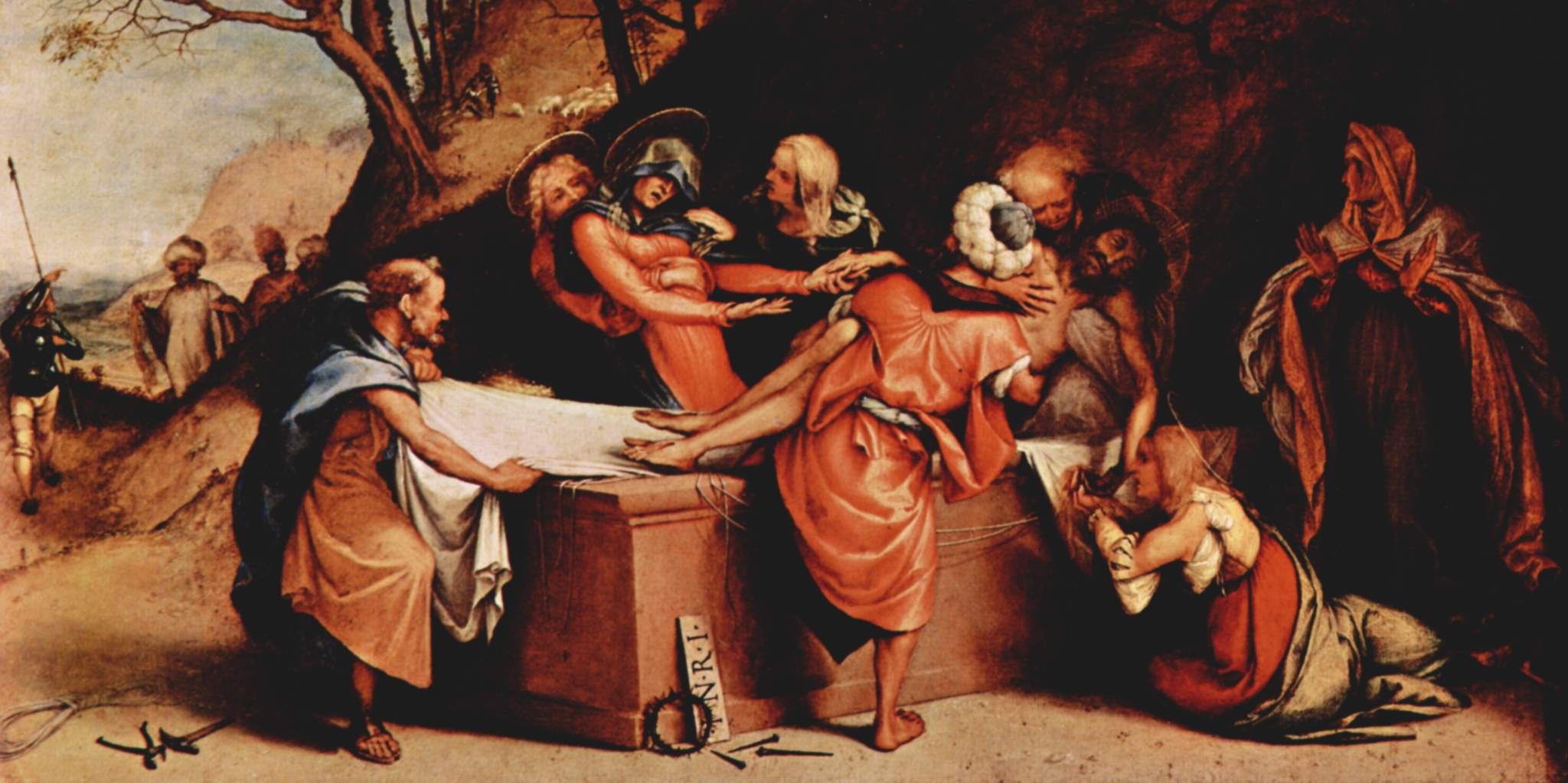 La Mise au tombeau du Christ (Lotto) - Lorenzo Lotto - Alpha Reproduction