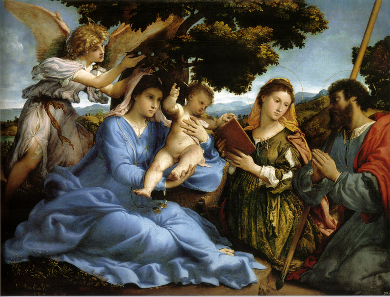 Jungfru med barnet - Lorenzo Lotto
