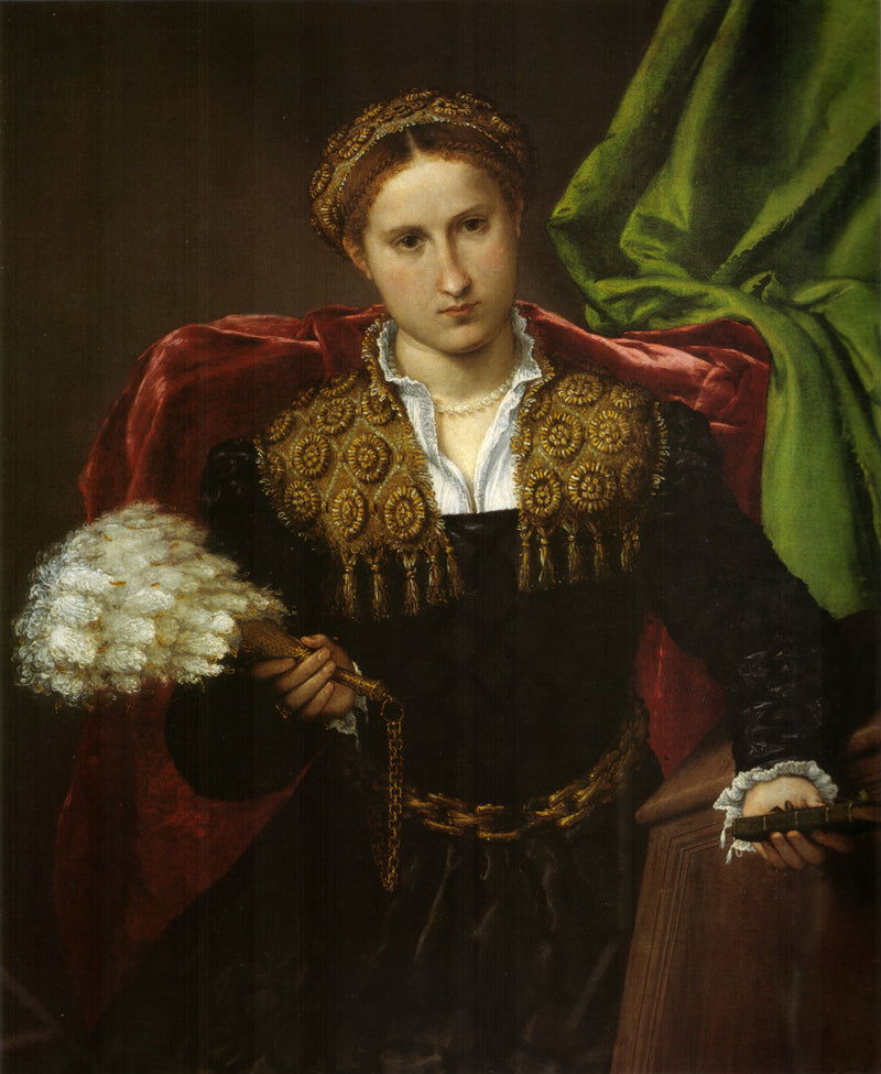Porträtt av Laura da Pola - Lorenzo Lotto