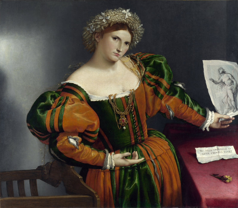 Porträtt av kvinna - Lorenzo Lotto