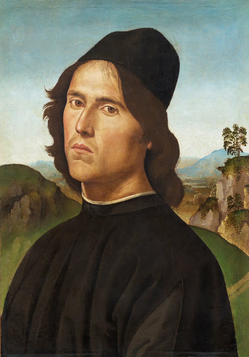 Porträtt av Lorenzo di Credi - Pietro Perugino