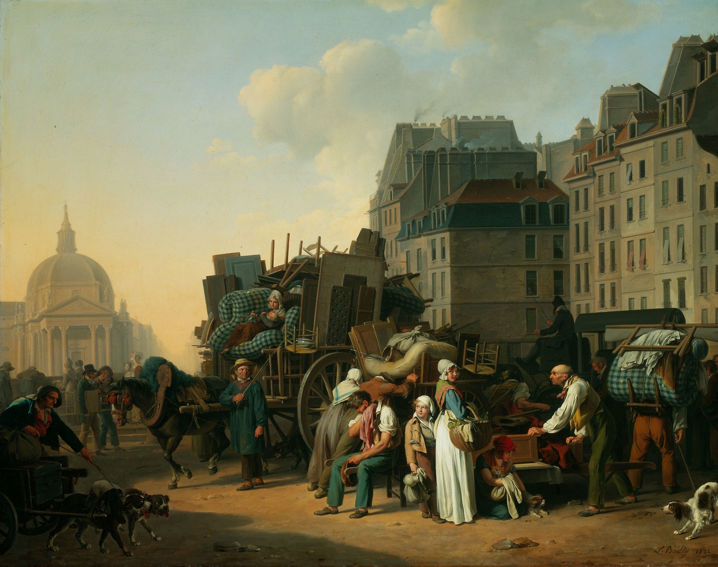 Les déménagements - Louis-Léopold Boilly