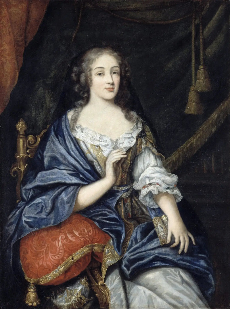 Louise-Françoise de la Baume Le Blanc, Mademoiselle de la Vallière, hertiginna av Vaujours (1644-1710) - Jean Nocret