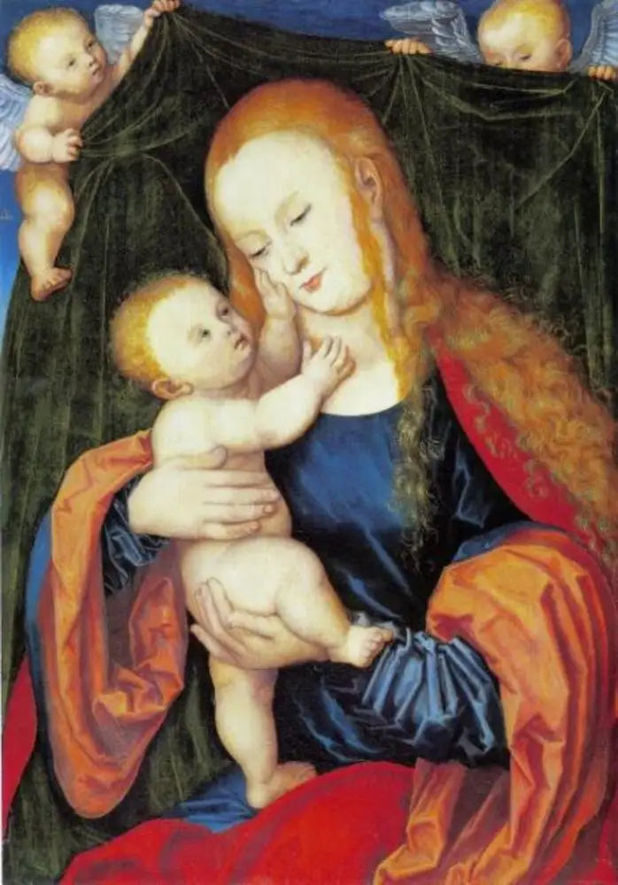 Madonna med barnet - Lucas Cranach den äldre