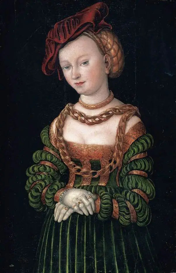 Porträtt av en dam - Lucas Cranach den äldre