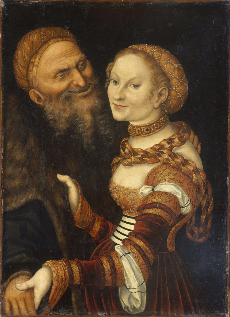 Courtisane och Gamling - Lucas Cranach den äldre