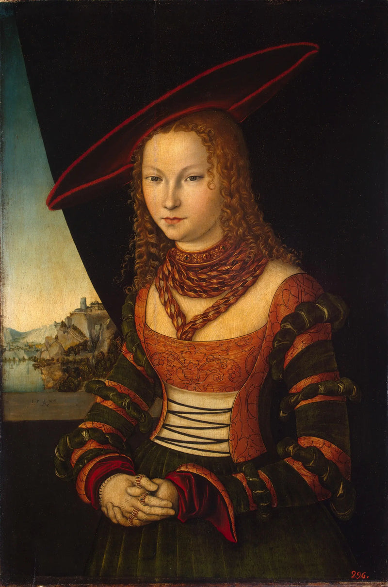 Porträtt av en kvinna - Lucas Cranach den äldre