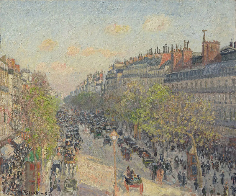 Boulevard Montmartre, slutet av dagen - Camille Pissarro