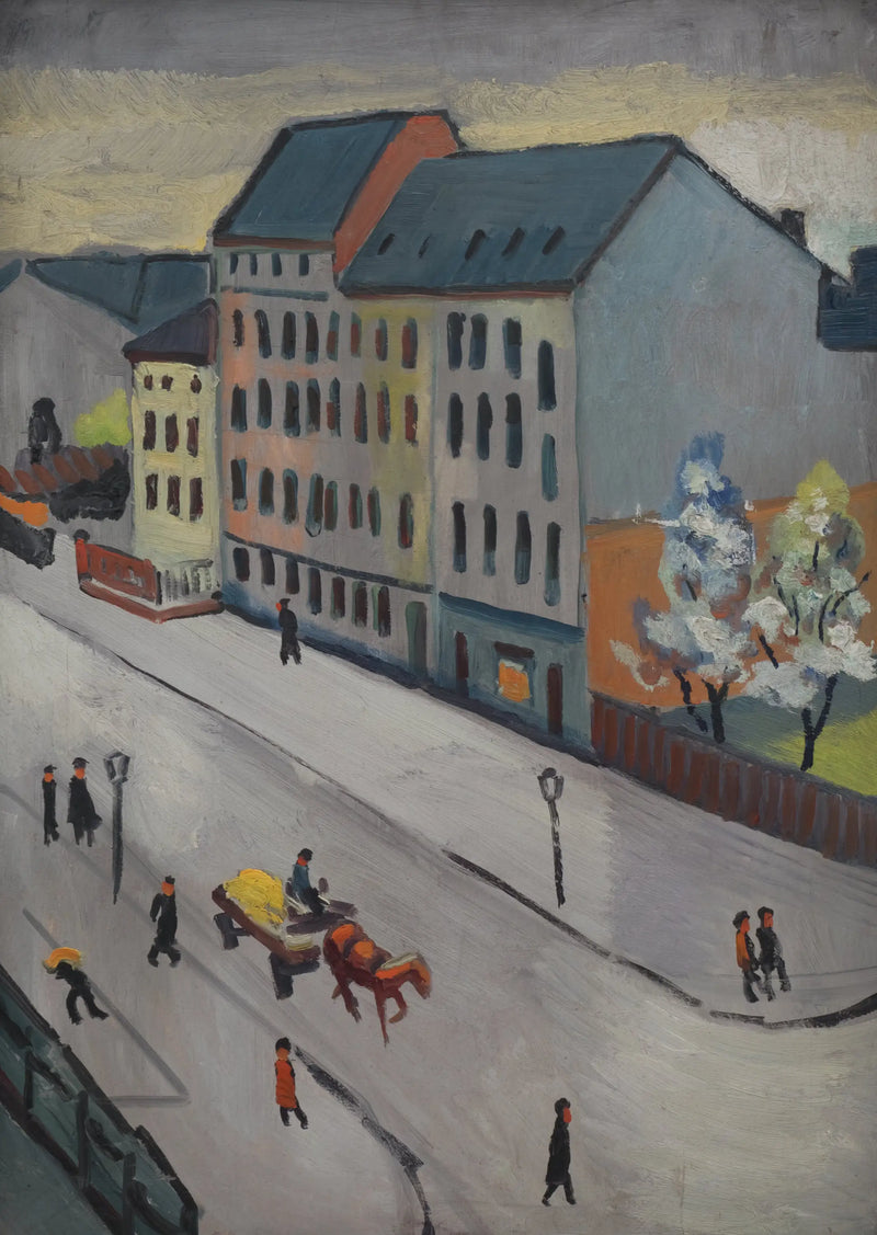 Vår gata i Grau - August Macke
