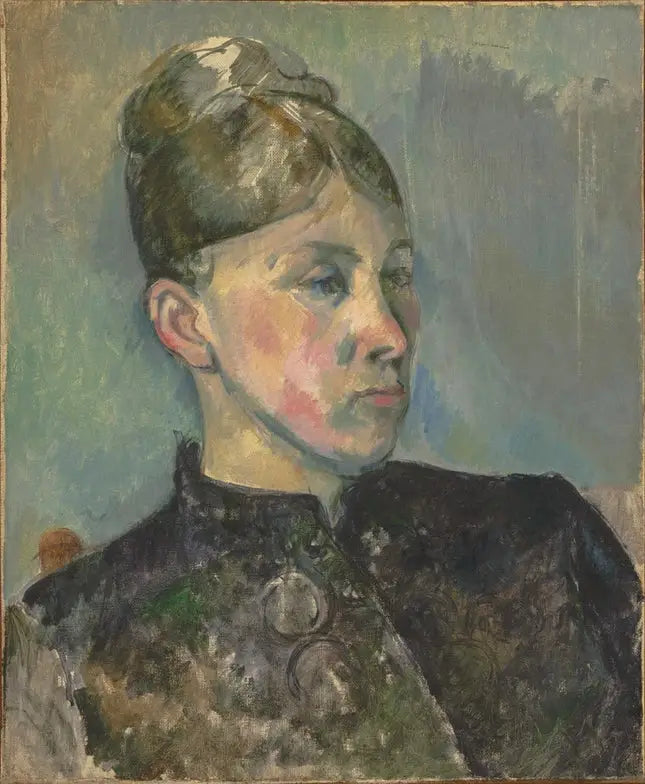 Porträtt av Madame Cézanne - Paul Cézanne