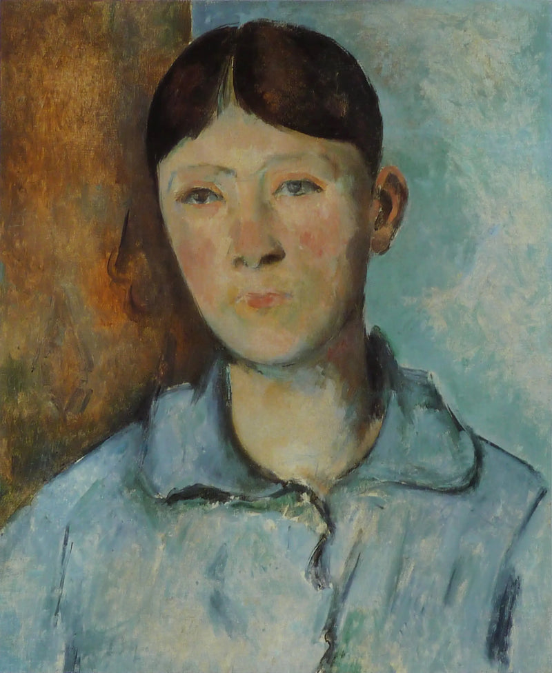 Porträtt av Madame Cézanne - Paul Cézanne
