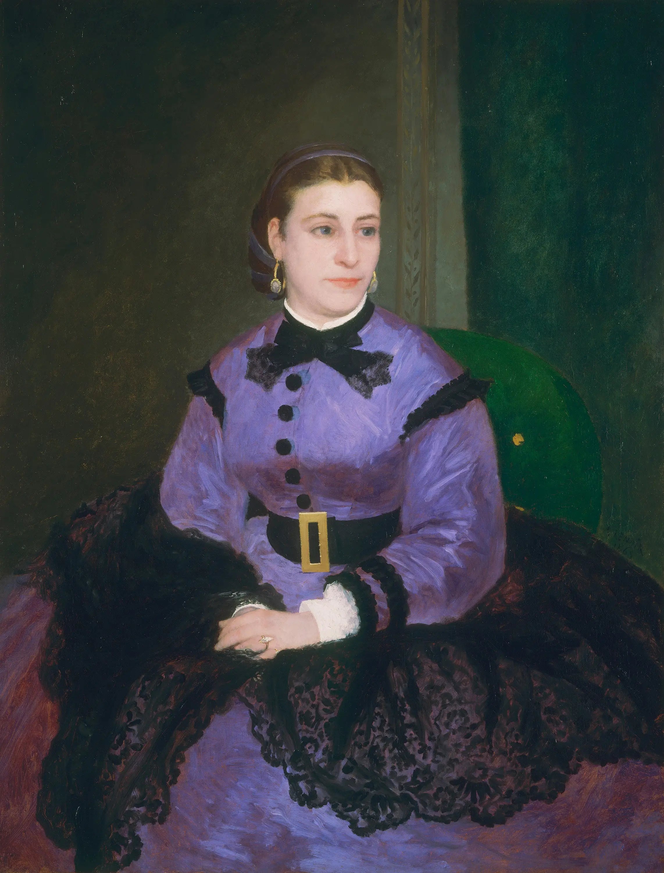 Reproduction du tableau « Mademoiselle Sicot - Pierre-Auguste Renoir » par Alpha Reproduction en peinture à l’huile
