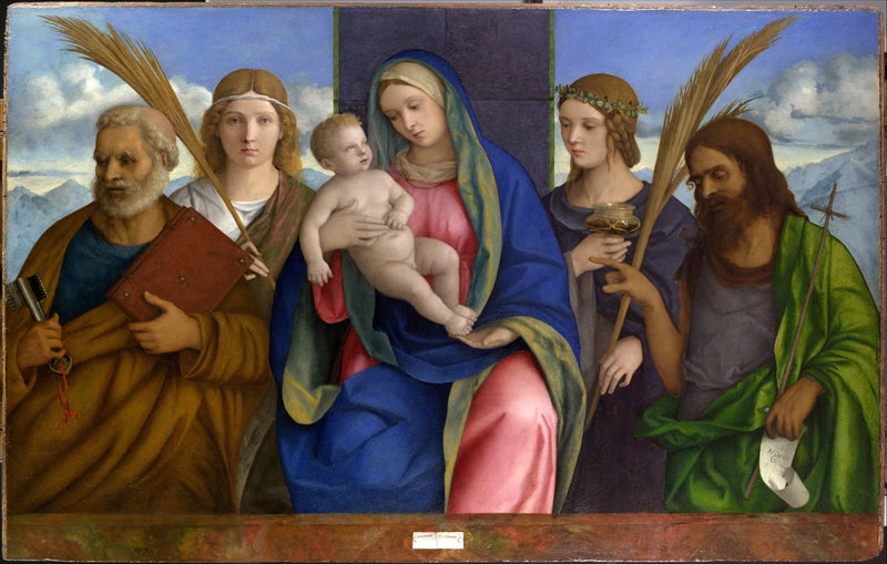 Jungfru med barnet och helgon - Giovanni Bellini