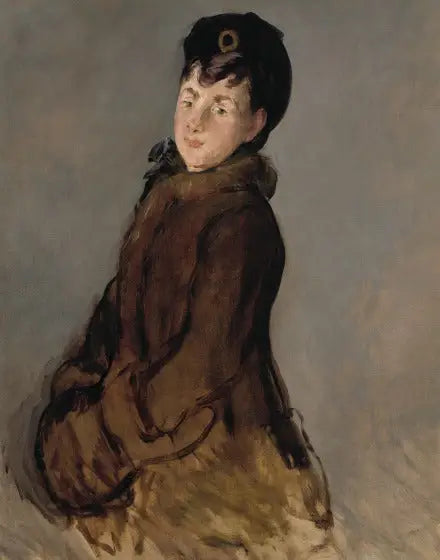 Porträtt av Isabelle Lemonnier med en ärm - Édouard Manet