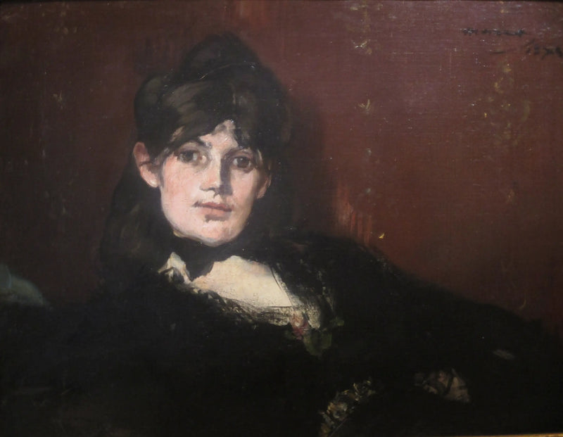 Porträtt av Berthe Morisot liggande - Édouard Manet