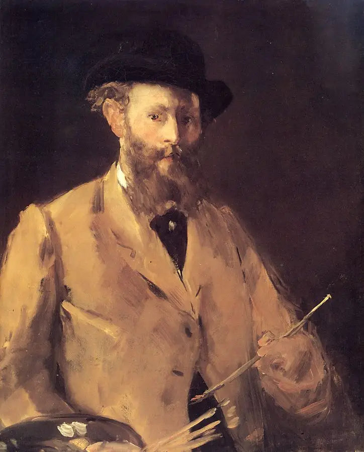 Självporträtt med palett - Édouard Manet