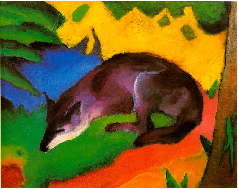 Den blåsvarta räven - Franz Marc