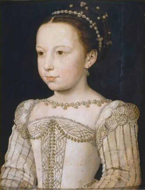 Marguerite av Frankrike (1553-1615), framtida drottning av Navarra - François Clouet