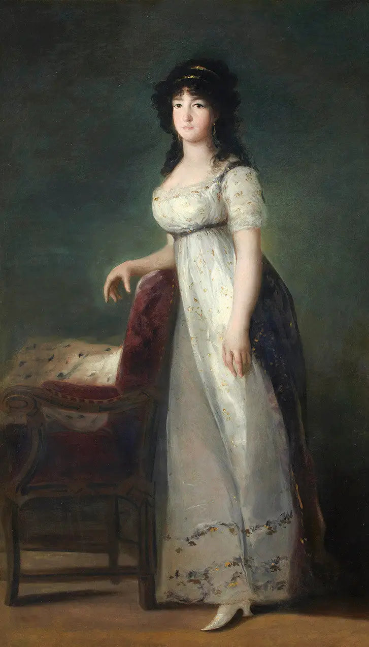 Porträtt av markisinnan de Lazán - Francisco de Goya