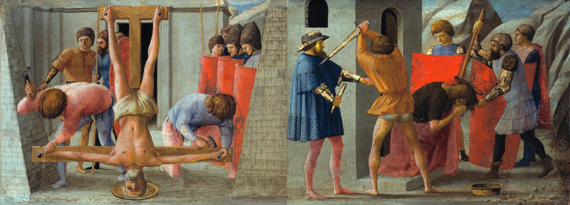 Kristi korsfästelse och Johannes Döparens halshuggning - Masaccio