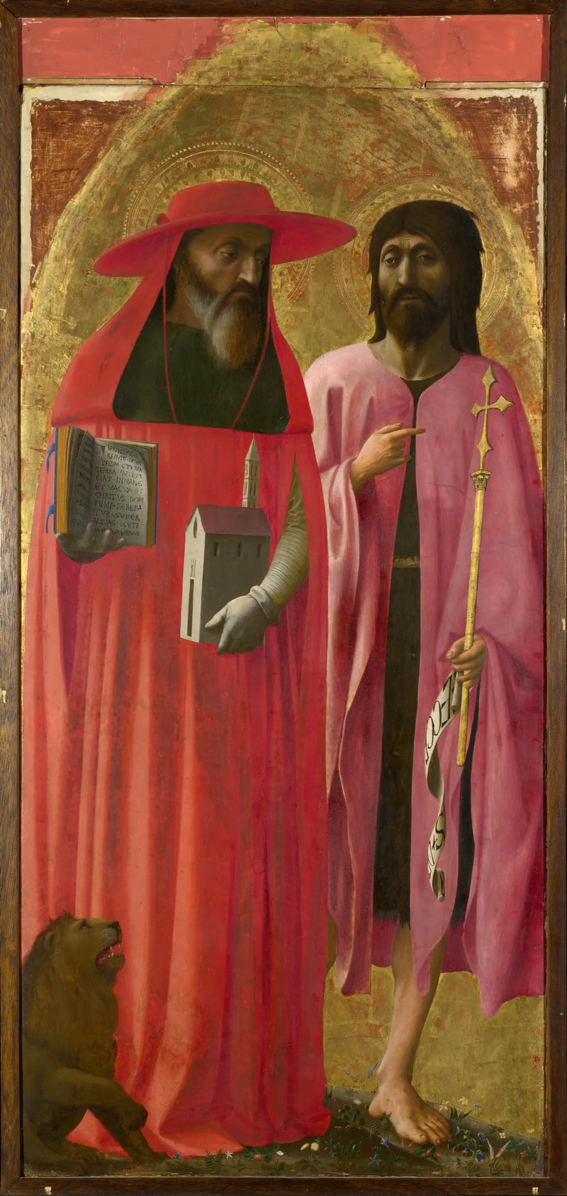 Helgon Jerome och Johannes Döparen - Masaccio
