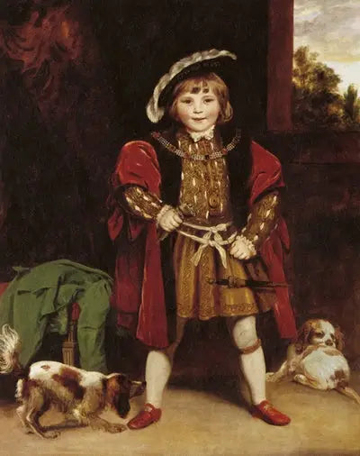 Porträtt av Mästare Crewe som Henrik VIII - Joshua Reynolds