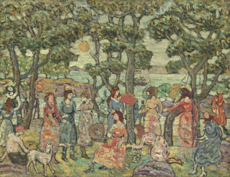Landskap med figurer - Maurice Prendergast