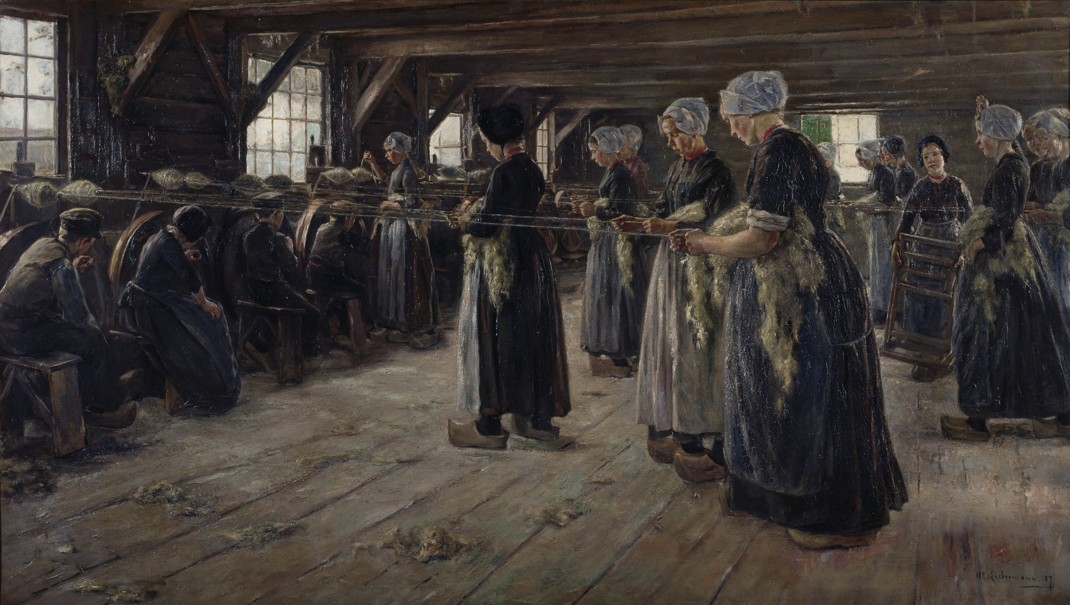 Linnefält i Laren - Max Liebermann