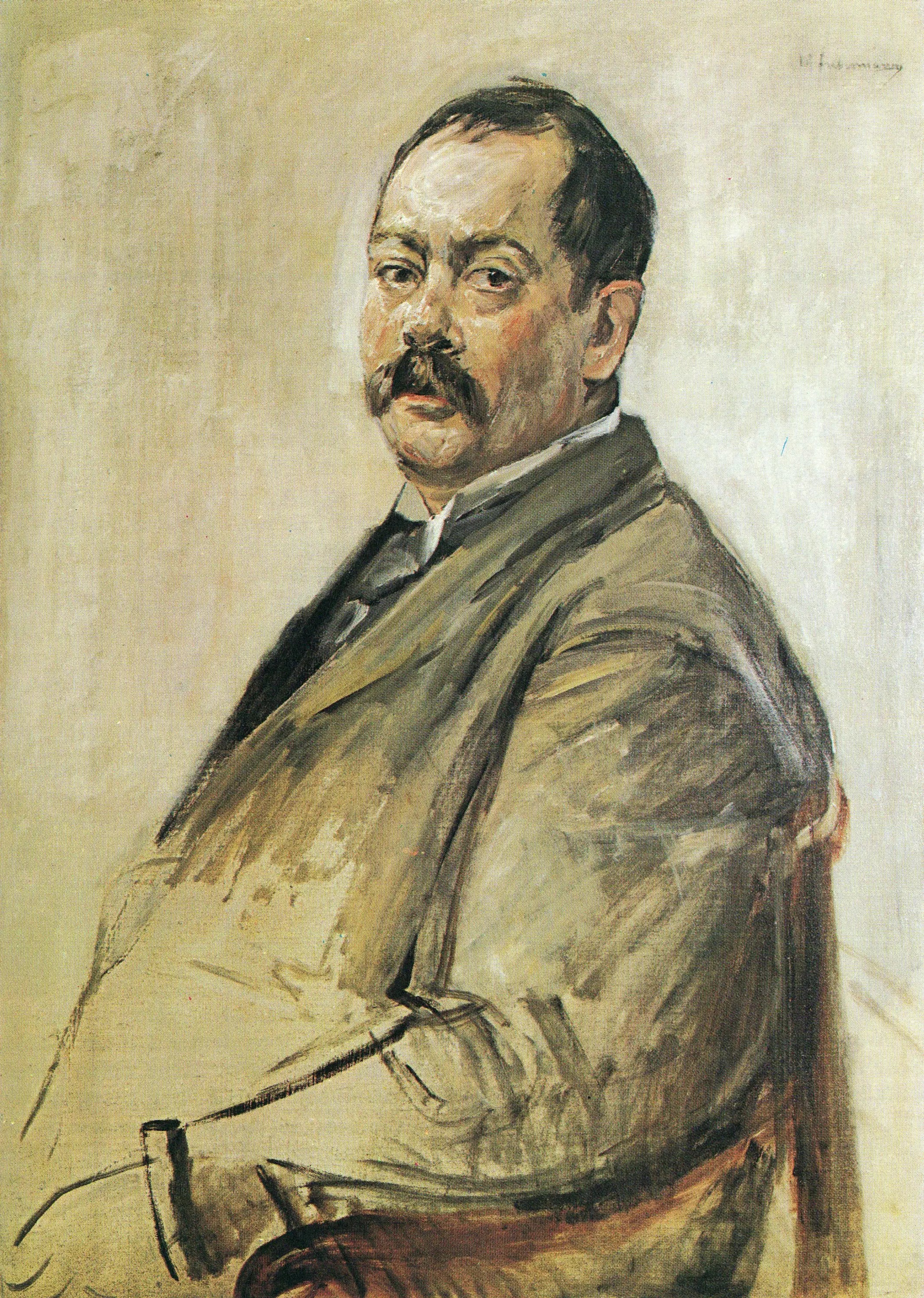 Portrait du peintre Lovis Corinth - Max Liebermann - Alpha Reproduction