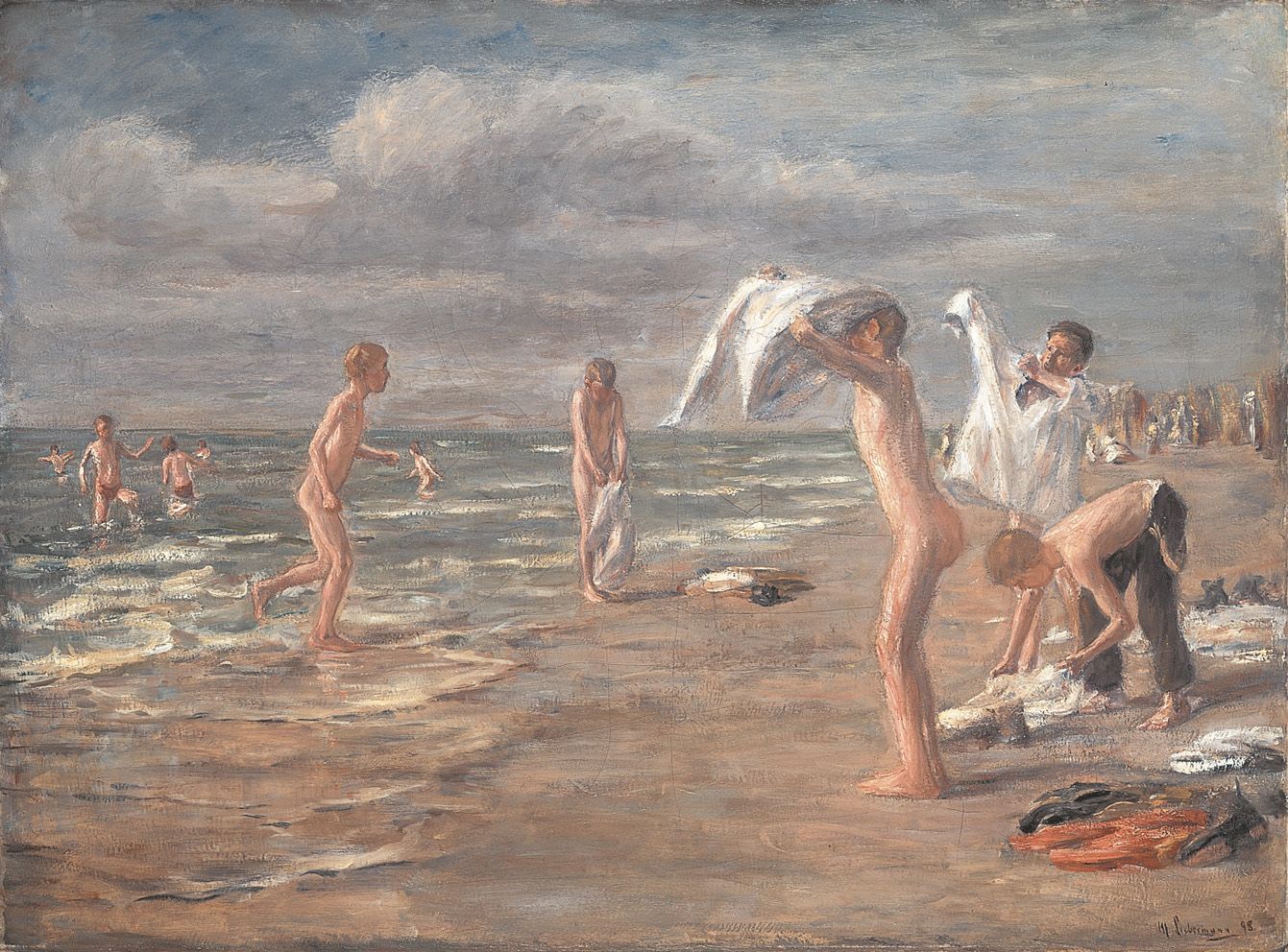 Pojkarnas bad - Max Liebermann