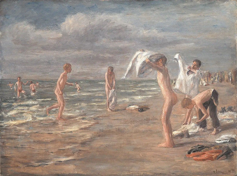 Pojkarnas bad - Max Liebermann