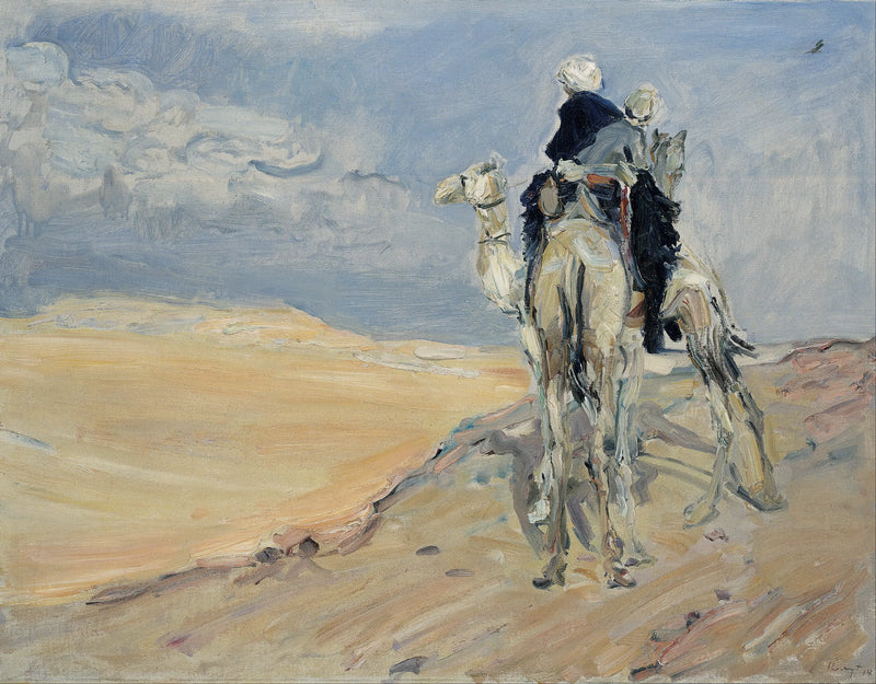 Sandstorm i den libyska öknen - Max Slevogt