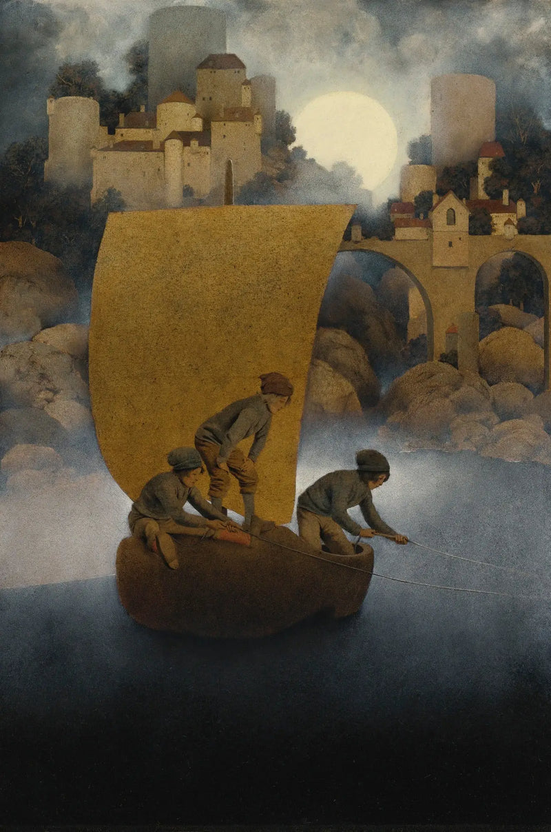 Wynken, Blynken och Nod - Maxfield Parrish