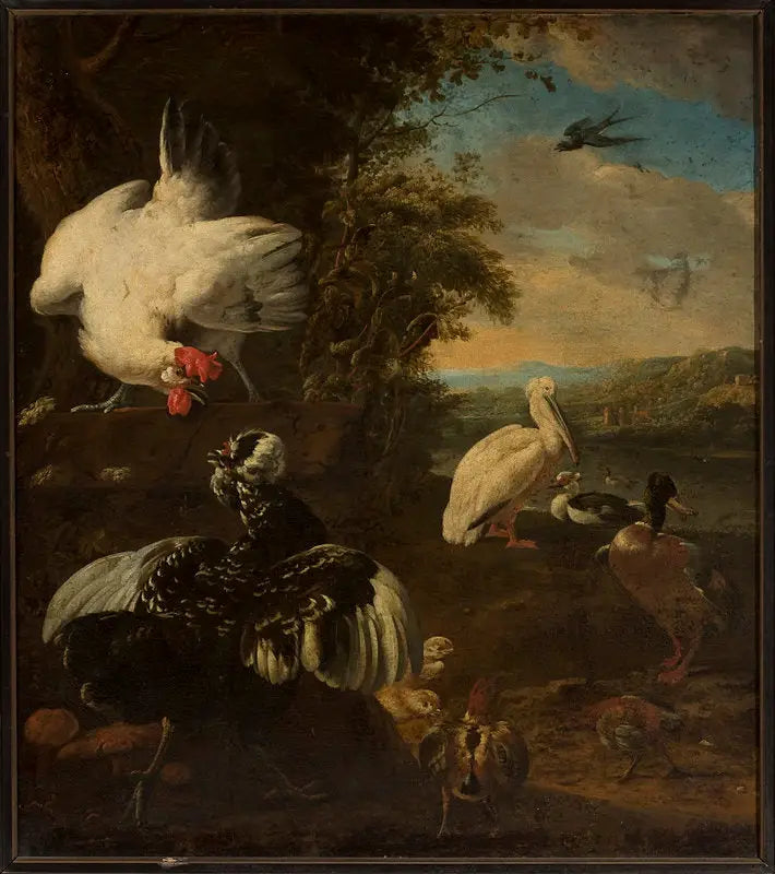 volailles domestiques - Melchior de Hondecoeter - Alpha Reproduction