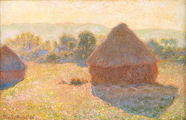 Kvarnar, mitt på dagen - Claude Monet