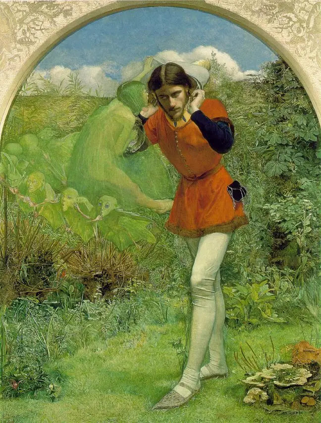 Ferdinand lockad av Ariel - John Everett Millais