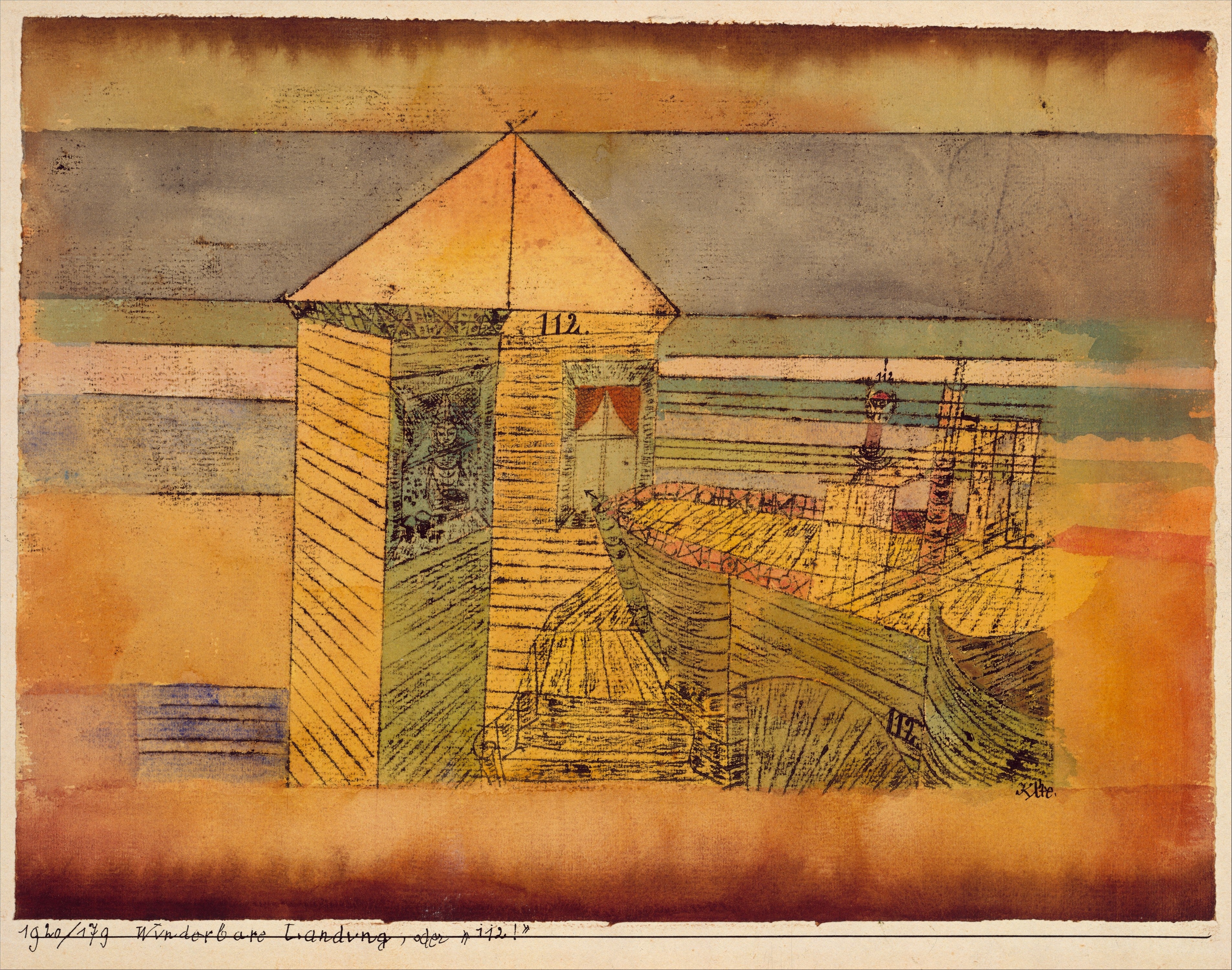 Den mirakulösa landningen, eller "112!" - Paul Klee