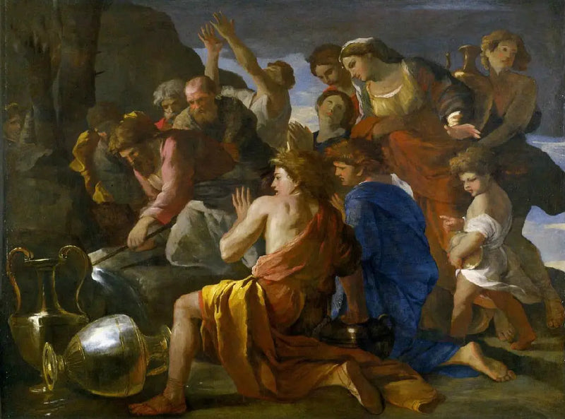 Mose som lindrar vattnen i Mara - Nicolas Poussin