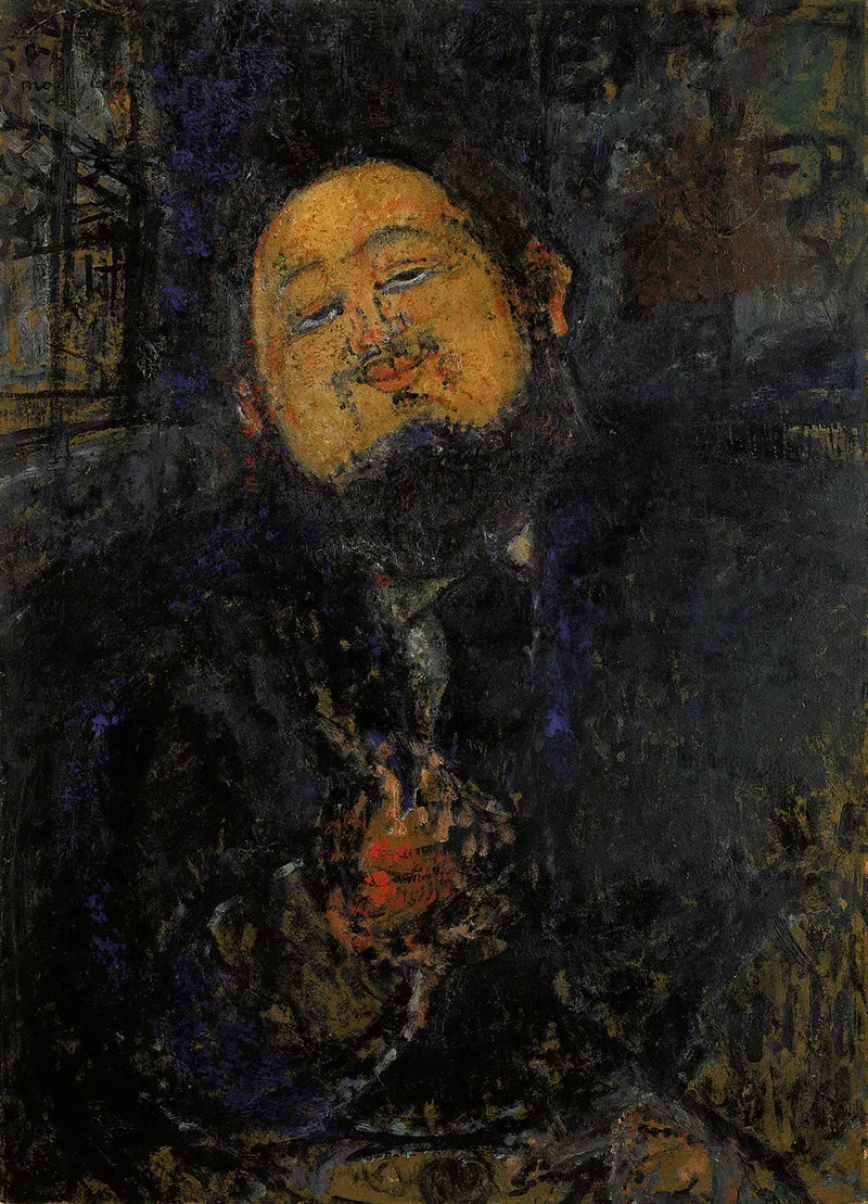Porträtt av Diego Rivera - Amedeo Modigliani