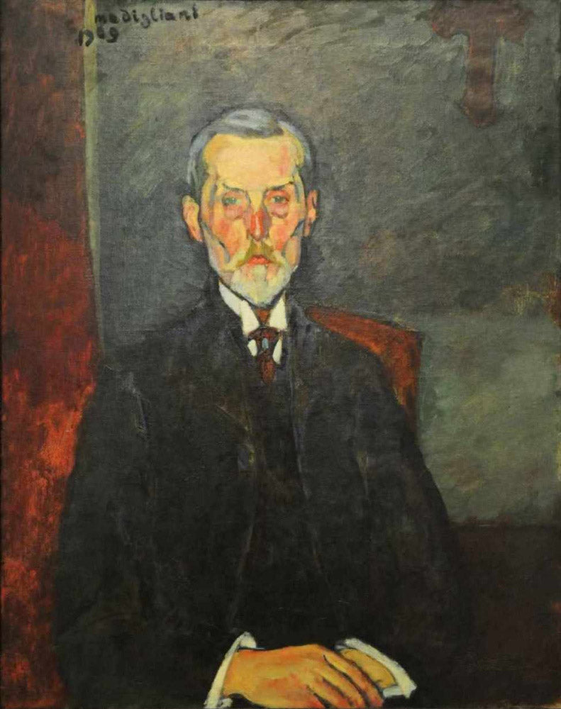 Reproduction du tableau « Jean-Baptiste Alexandre au crucifix - Amedeo Modigliani » par Alpha Reproduction en peinture à l’huile