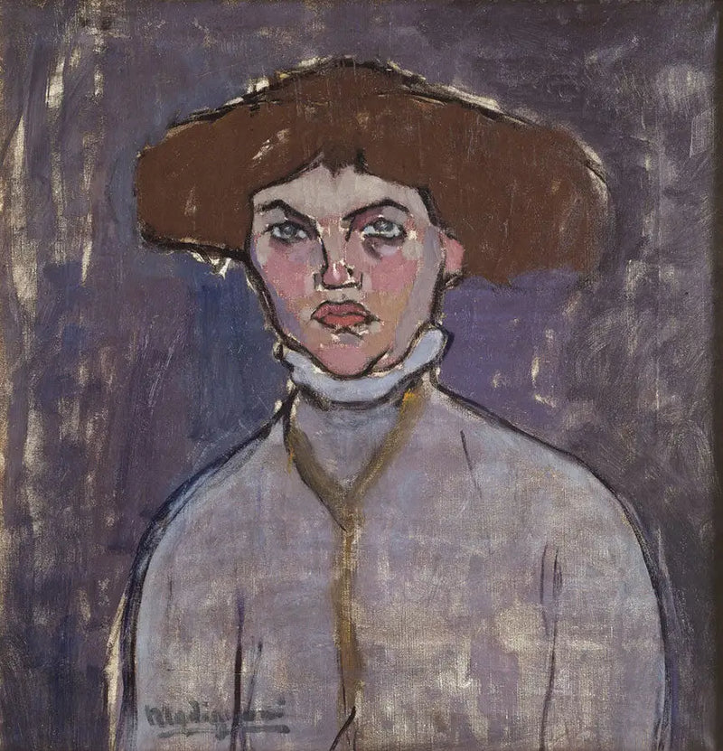 Byst av ung kvinna - Amedeo Modigliani