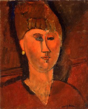 Reproduction du tableau « Portrait d'une femme russe - Amedeo Modigliani » par Alpha Reproduction en peinture à l’huile