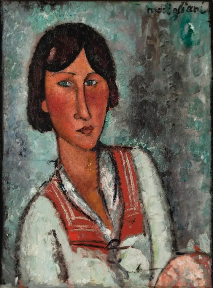 Kvinna porträtt - Amedeo Modigliani