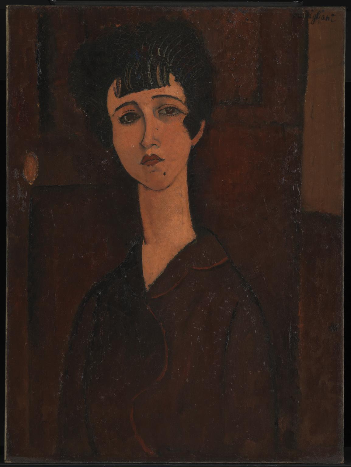 Reproduction du tableau « Portrait d'une fille - Amedeo Modigliani » par Alpha Reproduction en peinture à l’huile