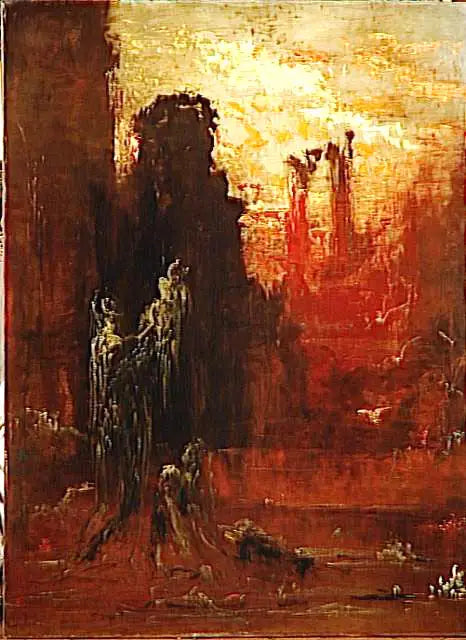 Moses räddad från vattnet - Gustave Moreau